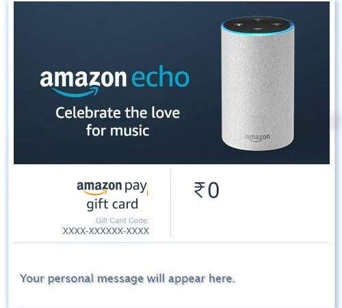 Amazon Echo Gift Card - Amazon Pay eGift Card