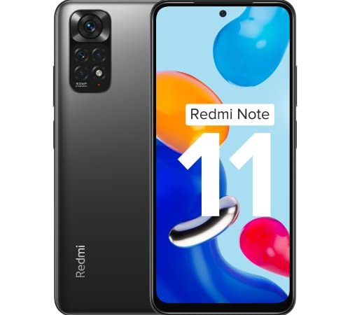 Redmi Note 11 (Space Black, 6GB RAM, 64GB Storage) | 90Hz FHD+ AMOLED Display | Qualcomm® Snapdragon™ 680-6nm | Alexa Built-in | 33W Charger Included