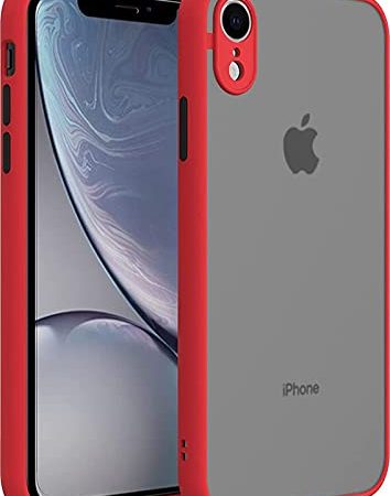 Glaslux Matte Translucent Camera Protection Case Cover for iPhone XR - Red
