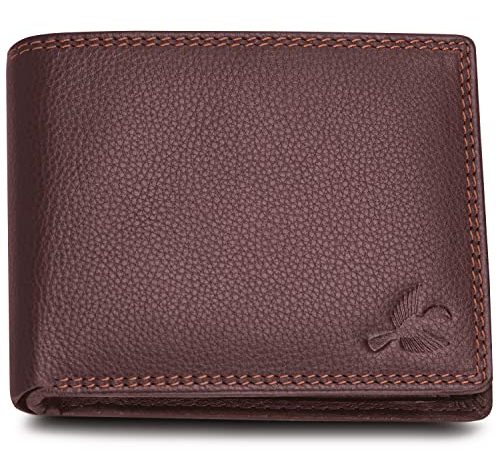 Hornbull Men's Stella Brown Genuine Leather RFID Blocking Wallet