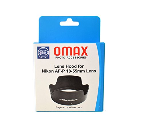 Omax Lens Hood for Nikon d3500/d3300/d3400 /d5300/d5600 af-p 18-55mm vr Lens (Bayonet Type Lens Hood)