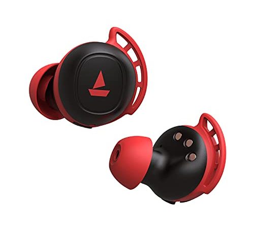 boAt Airdopes 441 Pro Bluetooth Truly Wireless In Ear Earbuds With Mic With Upto 150 Hours Playback, Signature Sound Iwp Technology Ipx7 V5.0 Type-C Interface And Capacitive Touch Controls(Raging Red)